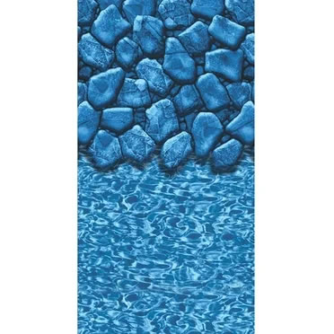 Blue Wave NL364407 27' Round 25 Ga. Boulder Swirl Overlap Liner